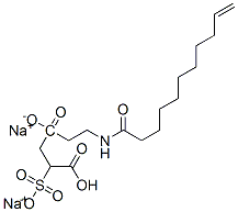 CAS 登录号：26650-05-5， 2-磺基-丁二酸 4-[2-[(1-氧代-10-十一碳烯-1-基)氨基]乙基]酯钠盐(1:2)