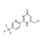 CAS 登录号：266679-42-9， 6-(氯甲基)-2-[5-(三氟甲基)-2-吡啶基]-4(1H)-嘧啶酮