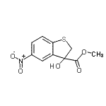 CAS 登录号：26759-52-4， 甲基3-羟基-5-硝基-2,3-二氢-1-苯并噻吩-3-羧酸酯