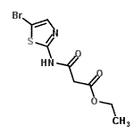 CAS 登录号：267653-85-0， 乙基3-[(5-溴-1,3-噻唑-2-基)氨基]-3-氧代丙酸酯