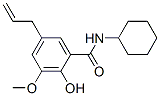 CAS 登录号：26771-60-8， 5-烯丙基-N-环己基-2-羟基间大茴香酰胺