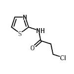 CAS 登录号：26774-38-9， 3-氯-N-(1,3-噻唑-2-基)丙酰胺