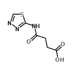 CAS 登录号：26861-97-2， 4-氧代-4-(1,3,4-噻二唑-2-基氨基)丁酸