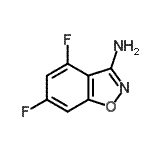 CAS 登录号：268734-41-4， 4,6-二氟-1,2-苯并恶唑-3-胺