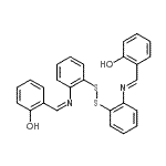 CAS 登录号：26907-82-4， 2-[(E)-{[2-({2-[(Z)-(2-羟基苄亚基)氨基]苯基}二硫基)苯基]亚氨基}甲基]苯酚