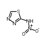 CAS 登录号：26947-66-0， N-硝基-1,3,4-噻二唑-2-胺
