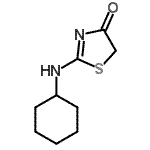 CAS 登录号：27052-19-3， 2-(环己基氨基)-1,3-噻唑-4(5H)-酮