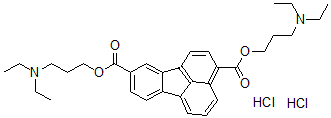 CAS 登录号:27086-86-8, 二(3-二乙基氨基丙基)荧蒽-3,9-二羧酸酯二盐酸盐