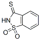 CAS 登录号：27148-03-4， 1,2-苯并异噻唑-3(2H)-硫酮 1,1-二氧化物