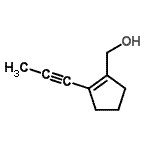 CAS 登录号：271597-28-5， [2-(1-丙炔-1-基)-1-环戊烯-1-基]甲醇