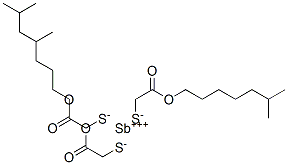 CAS 登录号：27288-44-4， 三[2-(异辛基氧基)-2-氧代乙硫醇]锑(3+)