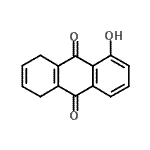CAS 登录号：27354-06-9， 5-羟基-1,4-二氢-9,10-蒽二酮