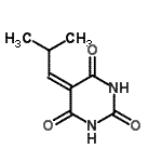 CAS 登录号：27406-43-5， 5-(2-甲基丙亚基)-2,4,6(1H,3H,5H)-嘧啶三酮