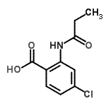 CAS 登录号：274901-75-6， 4-氯-2-(丙酰基氨基)苯甲酸