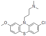 CAS#: 2752-11-6, 3-(2-Chloro-8-Methoxyphenothiazin-10-Yl)-N,N-Dimethylpropan-1-Amine