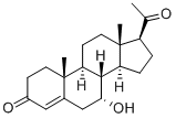 CAS 登录号:27534-93-6, 4-孕烯-7alpha-醇-3,20-二酮