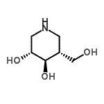 CAS 登录号：275363-86-5， (3R,4R,5R)-5-(羟基甲基)-3,4-哌啶二醇