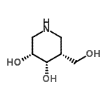 CAS 登录号：275363-99-0， (3R,4S,5R)-5-(羟基甲基)-3,4-哌啶二醇