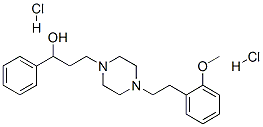 CAS 登录号:27588-43-8, 4-(2-甲氧基苯乙基)-alpha-苯基哌嗪-1-丙醇二盐酸盐