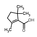 CAS#: 27593-18-6, 2,5,5-Trimethyl-1-Cyclopentene-1-Carboxylic Acid
