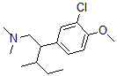 CAS 登录号:27778-78-5, 3-氯-4-甲氧基-N,N-二甲基-beta-(1-甲基丙基)苯乙胺