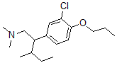 CAS 登录号:27778-86-5, 3-氯-N,N-二甲基-beta-(1-甲基丙基)-4-丙氧基苯乙胺