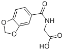 CAS#: 27855-25-0, (1,3-Benzodioxol-5-Ylcarbonyl)Amino]Acetic Acid