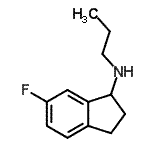 CAS 登录号：284477-77-6， 6-氟-N-丙基-1-茚满胺