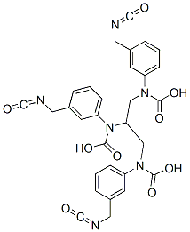 CAS 登录号：28470-82-8， 丙烷-1,2,3-三基三[(3-异氰酸甲基苯基)氨基甲酸酯]