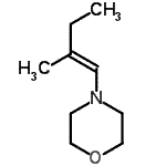 CAS 登录号：28478-25-3， 4-[(1E)-2-甲基-1-丁烯-1-基]吗啉