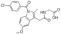 CAS#: 2854-21-9, [[[1-(4-Chlorobenzoyl)-5-methoxy-2-methyl-1H-indol-3-yl]acetyl]amino]acetic acid