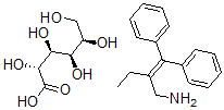 CAS#: 28599-37-3, D-Gluconic acid, compd. with 2-(diphenylmethylene)-1-butanamine