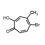 CAS 登录号：285992-22-5， 5-溴-2-羟基-4-甲基-2,4,6-环庚三烯-1-酮