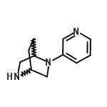CAS 登录号：286944-31-8， 2-(3-吡啶基)-2,5-二氮杂双环[2.2.2]辛烷