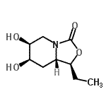 CAS 登录号：287185-05-1， (1S,6S,7R,8aS)-1-乙基-6,7-二羟基己a氢[1,3]恶唑并[3,4-a]吡啶-3-酮