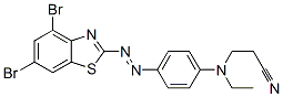 CAS#: 28824-41-1, 3-[[4-[(4,6-Dibromo-2-Benzothiazolyl) Azo]Phenyl]Ethylamino]-Propanenitrile