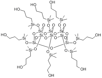 CAS#: 288290-32-4, 3,3',3'',3''',3'''',3''''',3'''''',3'''''''-{Pentacyclo[7.7.1.13,7.15,13.111,15]octasiloxane-1,3,5,7,9,11,13,15-octayloctakis[oxy(dimethylsilanediyl)]}octa(1-propanol)