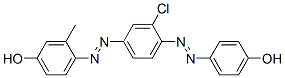 CAS#: 28901-00-0, 4-[[3-Chloro-4-[(4-Hydroxyphenyl)Azo]Phenyl]Azo]-m-Cresol