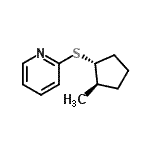 CAS 登录号：290368-58-0， 2-{[(1R,2R)-2-甲基环戊基]硫基}吡啶