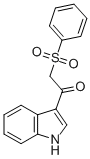 CAS 登录号：292855-52-8， 1-(吲哚-3-基)-2-(苯磺酰基)乙酮