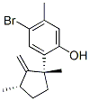 CAS#: 29424-17-7, 4-Bromo-2-[(1R,3S)-1,3-Dimethyl-2-Methylenecyclopentyl]-5-Methylphenol
