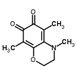 CAS#: 29441-77-8, 4,5,8-Trimethyl-3,4-Dihydro-2H-1,4-Benzoxazine-6,7-Dione