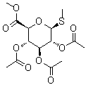 CAS 登录号:29587-10-8, (2S,3S,4S,5R,6S)-3,4,5-三乙酰氧基-6-甲硫基四氢吡喃-2-羧酸甲酯