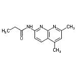 CAS 登录号：296244-68-3， N-(5,7-二甲基-1,8-萘啶-2-基)丙酰胺