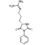 CAS 登录号：29635-93-6， 2-{3-[(4S)-5-氧代-1-苯基-2-硫代-4-咪唑烷基]丙基}胍