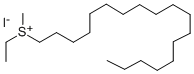 CAS 登录号：29676-50-4， (乙基甲基)十八烷基-锍碘化物