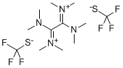 CAS 登录号：296777-47-4， 1,2-二(二甲基氨基)-N,N,N',N'-四甲基-1,2-乙烷二亚氨鎓二(三氟甲烷硫醇)