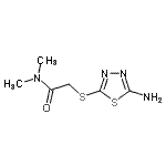 CAS 登录号：296879-33-9， 2-[(5-氨基-1,3,4-噻二唑-2-基)硫基]-N,N-二甲基乙酰胺
