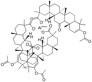 CAS 登录号：29728-34-5， 3-乙酰氧基-11-氧代齐墩果-2-烯-29-酸铝