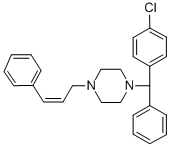CAS 登录号：298-55-5， 1-[(4-氯苯基)-苯基甲基]-4-(3-苯基丙-2-烯基)哌嗪